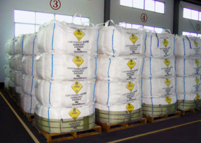 Guanidine Nitrate (GuNi) Ready for shipping at the Island Veer Chemie facility in Hyderabad, India.