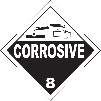 corrosive 8 label
